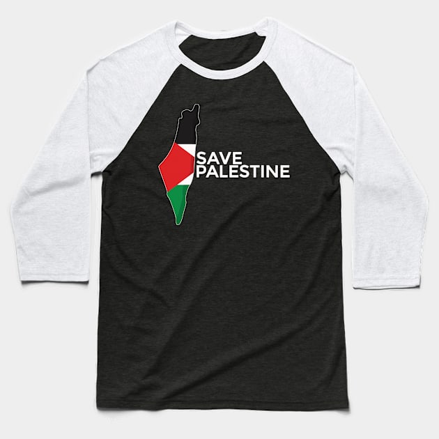 Save Palestine Baseball T-Shirt by IKAT